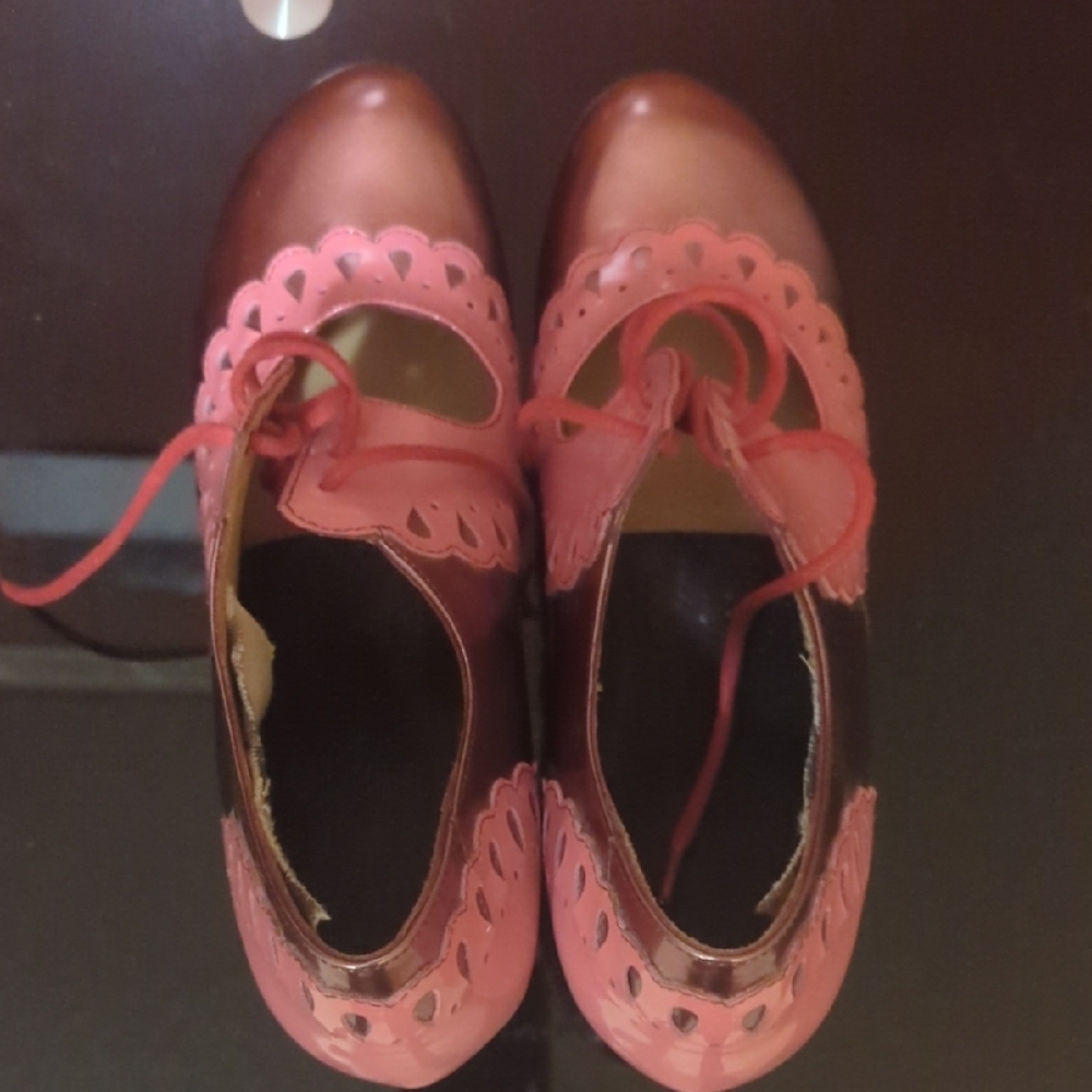 Lottie Deno Heels with Frilled Edges